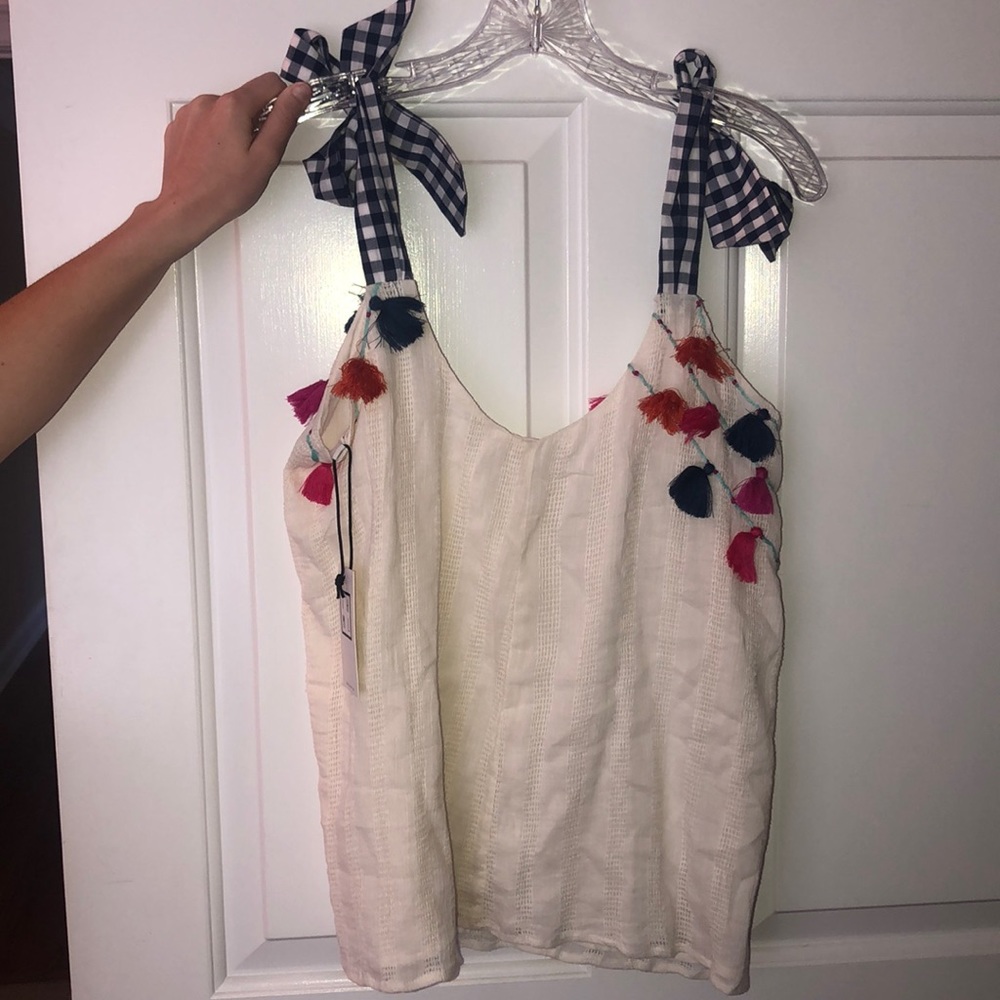 Cute Tank Top with tassels!!